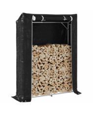 Portant de bois de chauffage et housse de pluie acier galvanisé | Mobilier & Déco