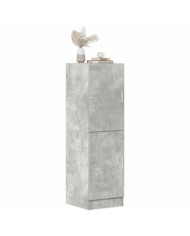 Armoire de cuisine gris béton 38x41,5x131,5 cm bois ingénierie | Mobilier & Déco