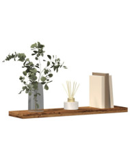 Étagères murales 4 pcs vieux bois 40x20x1,5cm bois d'ingénierie | Mobilier & Déco