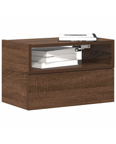 Tables de chevet murales 2 pcs Chêne marron 45x26x28,5 cm | Mobilier & Déco