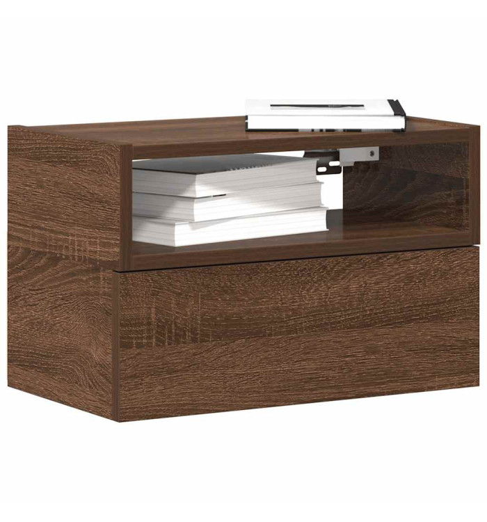 Tables de chevet murales 2 pcs Chêne marron 45x26x28,5 cm | Mobilier & Déco