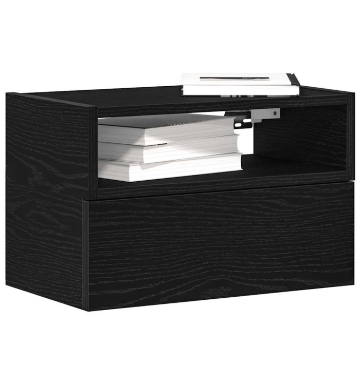 Tables de chevet murales 2 pcs noir 45x26x28,5 cm | Mobilier & Déco