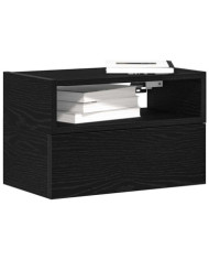 Tables de chevet murales 2 pcs noir 45x26x28,5 cm | Mobilier & Déco