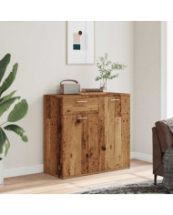 Buffet vieux bois 80x36x75 cm bois d'ingénierie | Mobilier & Déco