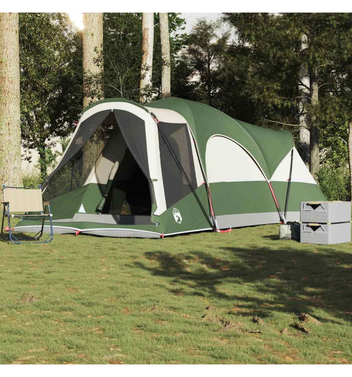 Tente familiale tunnel 8 personnes vert imperméable | Mobilier & Déco