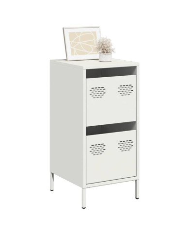 Buffet blanc 35x39x73,5 cm acier laminé à froid | Mobilier & Déco