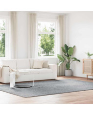 Tapis shaggy à poils longs NAVARRA gris argenté 240x340 cm | Mobilier & Déco