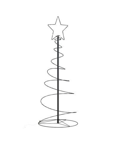 Sapin de Noël à LED 80 LED blanc chaud 120 cm | Mobilier & Déco