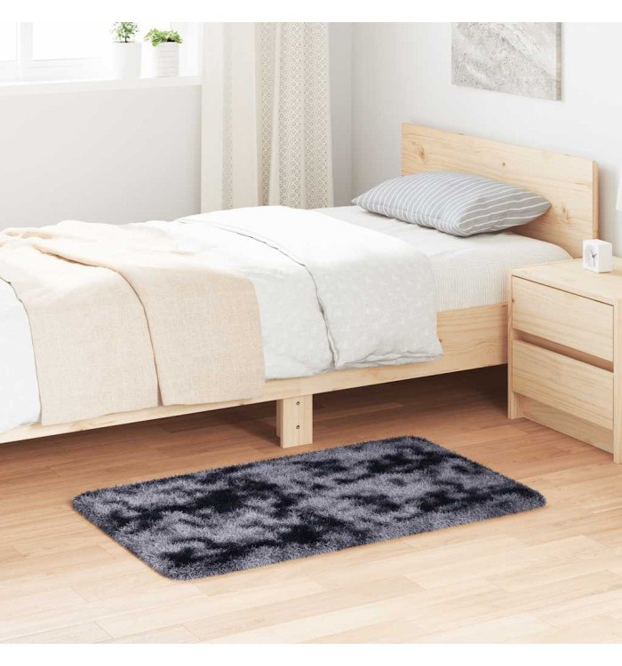 Tapis Shaggy à poils longs NAVARRA gris foncé 60x100 cm | Mobilier & Déco