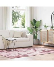 Tapis Shaggy à poils longs NAVARRA rose poudré 160x230 cm | Mobilier & Déco