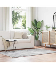 Tapis Shaggy à poils longs NAVARRA gris clair 130x200 cm | Mobilier & Déco