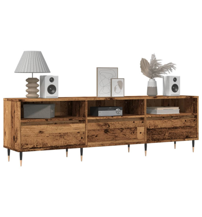 Meuble TV vieux bois 150x30x44,5 cm bois d'ingénierie | Mobilier & Déco