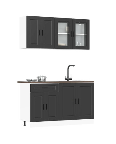Ensemble d'armoires de cuisine 4 pcs Kalmar bois d'ingénierie | Mobilier & Déco
