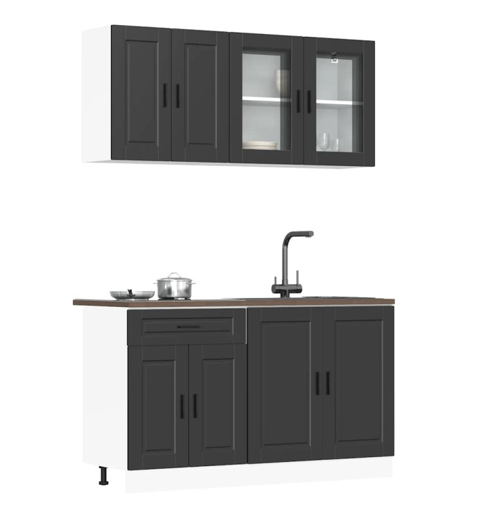 Ensemble d'armoires de cuisine 4 pcs Kalmar bois d'ingénierie | Mobilier & Déco