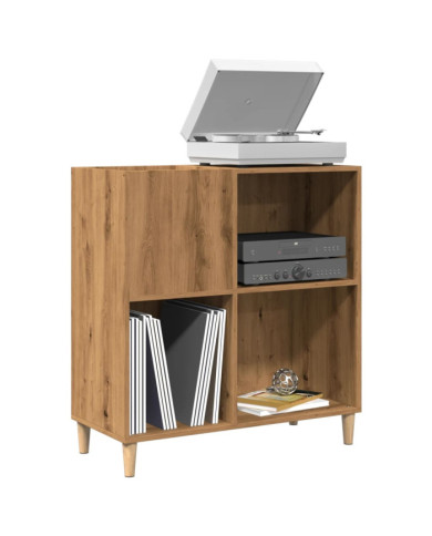 Armoire à disques chêne artisanal 84,5x38x89 cm bois ingénierie | Mobilier & Déco
