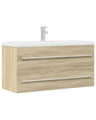 Armoire d'évier Chêne sonoma 100x38,5x48 cm Aggloméré | Mobilier & Déco