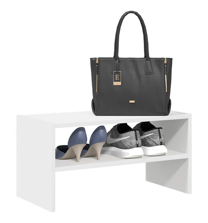 Étagère à chaussures empilable blanc 60x30x30,5 cm | Mobilier & Déco