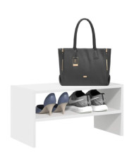 Étagère à chaussures empilable blanc 60x30x30,5 cm | Mobilier & Déco