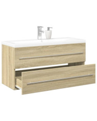 Ensemble de meubles de salle de bain 2 pcs chêne sonoma | Mobilier & Déco