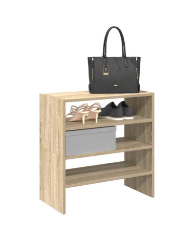 Étagères à chaussures 2 pcs empilable chêne sonoma 60x30x30,5cm | Mobilier & Déco