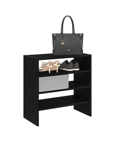 Étagères à chaussures, 2 pièces, empilables, chêne noir | Mobilier & Déco