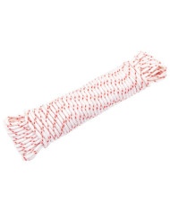 Cordon de démarrage à tirer blanc et rouge Ø5 mm 10 m nylon | Mobilier & Déco
