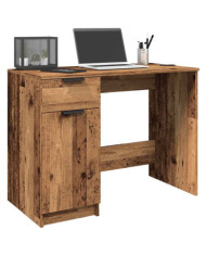 Bureau vieux bois 100x50x75 cm bois d'ingénierie | Mobilier & Déco