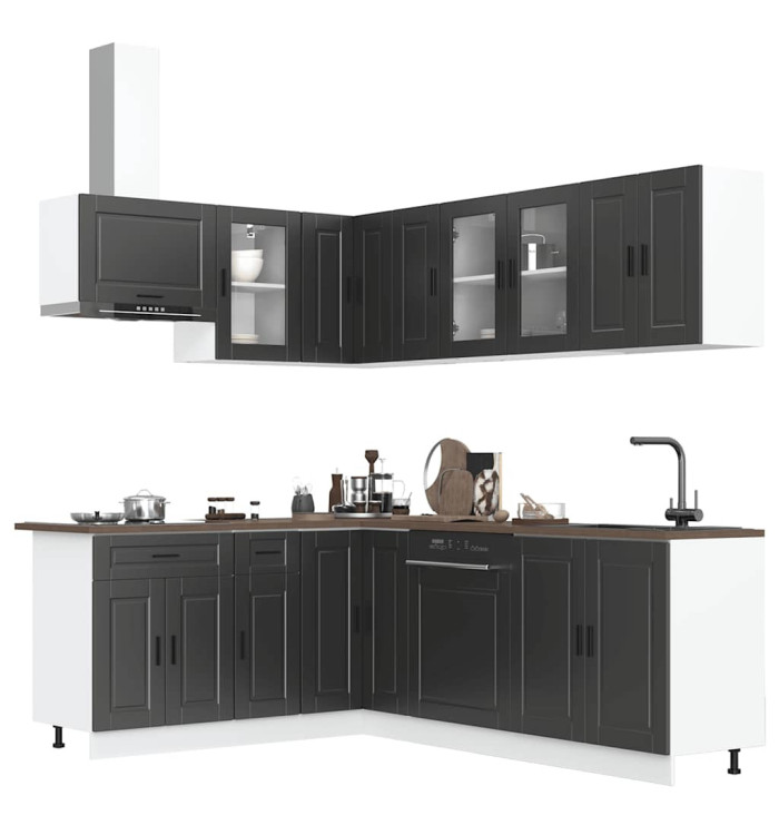 Ensemble d'armoires de cuisine 11 pcs Porto bois d'ingénierie | Mobilier & Déco