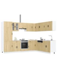 Ensemble d'armoires de cuisine 14 pcs Porto bois d'ingénierie | Mobilier & Déco