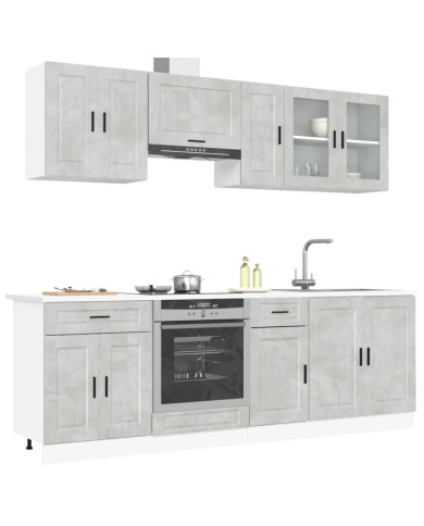 Ensemble d'armoires de cuisine 8 pcs Kalmar bois d'ingénierie | Mobilier & Déco