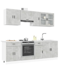 Ensemble d'armoires de cuisine 8 pcs Kalmar bois d'ingénierie | Mobilier & Déco