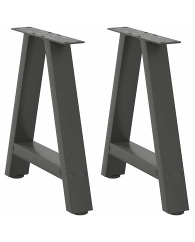 Pieds de table basse en forme de A 2 pièces Anthracite 38 x (42-43) cm Acier | Mobilier & Déco