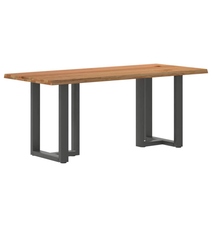 Table à manger et bord naturel bois massif chêne rectangulaire | Mobilier & Déco