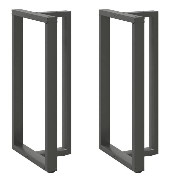 Pieds de table de bar en T, 2 pièces, anthracite, 60 x 35 x (110-111) cm, acier | Mobilier & Déco