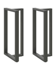 Pieds de table de bar en T, 2 pièces, anthracite, 60 x 35 x (110-111) cm, acier | Mobilier & Déco