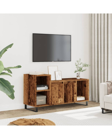 Meuble TV vieux bois 100x35x55 cm bois d'ingénierie | Mobilier & Déco