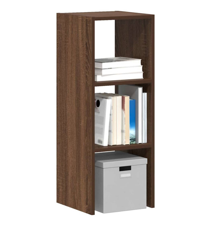 Bibliothèque empilable chêne marron 30x30x80 cm bois ingénierie | Mobilier & Déco