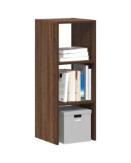 Bibliothèque empilable chêne marron 30x30x80 cm bois ingénierie | Mobilier & Déco