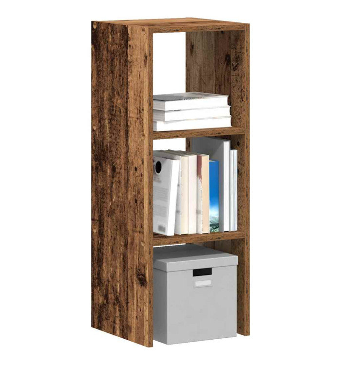Bibliothèque empilable vieux bois 30x30x80 cm bois d'ingénierie | Mobilier & Déco