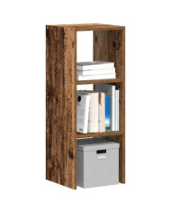 Bibliothèque empilable vieux bois 30x30x80 cm bois d'ingénierie | Mobilier & Déco