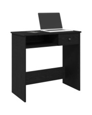 Bureau Noir 80x40x75 cm Aggloméré | Mobilier & Déco