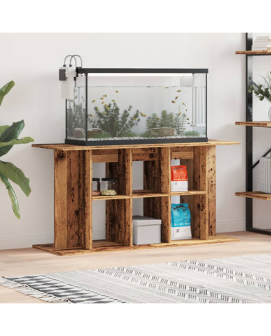 Support pour aquarium vieux bois 120x40x60 cm bois d'ingénierie | Mobilier & Déco