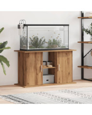 Support d'aquarium chêne artisanal 101x41x58 cm bois ingénierie | Mobilier & Déco