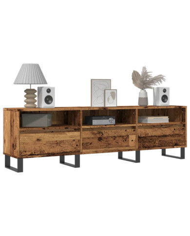 Meuble TV vieux bois 150x30x44,5 cm bois d'ingénierie | Mobilier & Déco