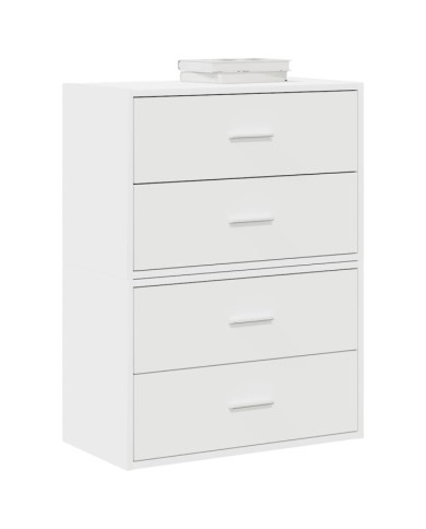 Armoires avec 2 tiroirs 2pcs blanc 60x31x40cm bois d'ingénierie | Mobilier & Déco