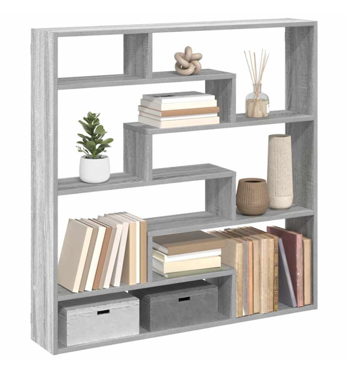 Étagère cube murale 7 compartiments sonoma gris | Mobilier & Déco