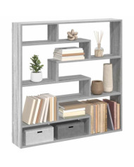 Étagère cube murale 7 compartiments sonoma gris | Mobilier & Déco