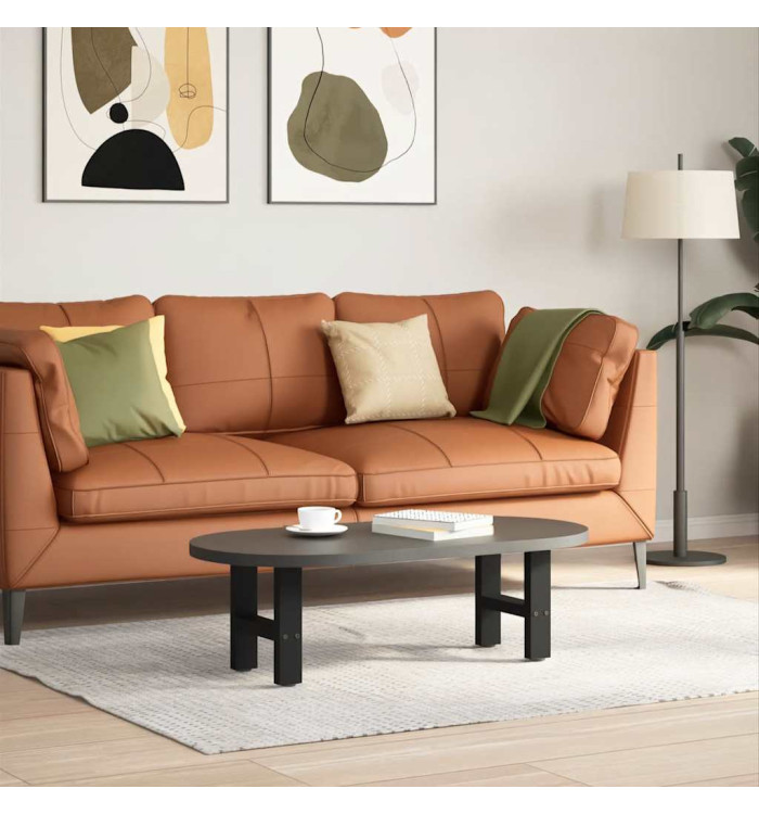 Pieds de table basse Noir 2 pièces 40 x (30-31) cm Acier | Mobilier & Déco