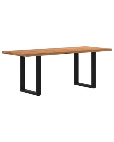Table à manger et bord naturel bois massif chêne rectangulaire | Mobilier & Déco