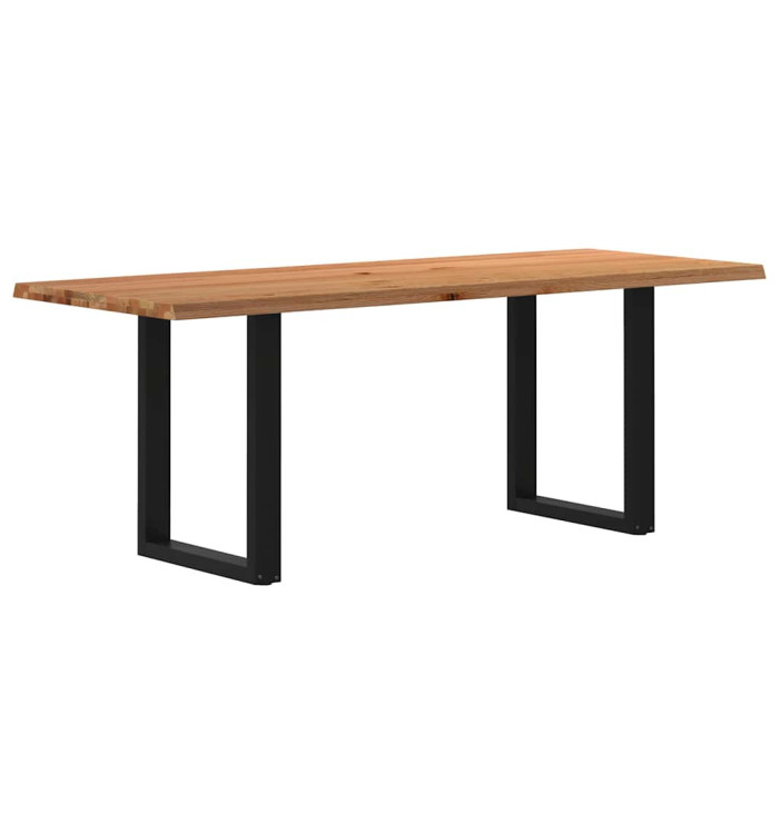 Table à manger et bord naturel bois massif chêne rectangulaire | Mobilier & Déco
